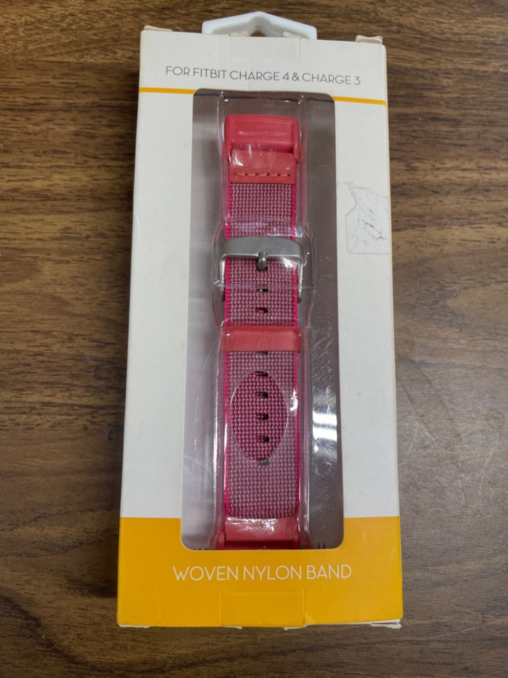 fitbit Pink Woven Nylon Replacement Band